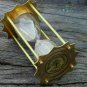 Vintage Brass Sand timer Royal Navy Antique Marine Nautical Decor GIFT