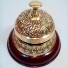 Vintage Brass Reception Desk Service Bell Call Ringer Office Bell Christmas Gift