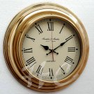 17" Nautical Brass Ships Wall Clock made for Franklin & Murphy Beach House Decor