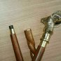 Solid Brass Goat Head Handle Vintage Style Victorian Wooden Walking Stick Cane