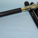 Victorian Handle Brass Wood Walking Stick Cane Antique Vintage Designer Gift