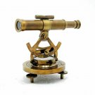 Vintage Compass Survey Instrument Brass Theodolite Telescope