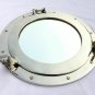 15" Aluminium Porthole Windows Ship Boat Nautical Round Wall Mirror Decor Gift