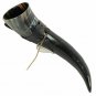 gift Viking drinking horn with leather holder for mead beer wine ale
