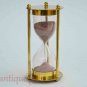 ANTIQUE BRASS NAUTICAL MARITIME HOURGLASS SAND TIMER 4" @