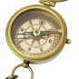 Engraved Brass Compass J. M. Barrie, Peter Pan Compass With Leather Case