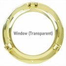 10" Solid Brass Porthole Mirror | Pirate's Nautical Ship's Porthole Style Window