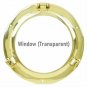 10" Solid Brass Porthole Mirror | Pirate's Nautical Ship's Porthole Style Window