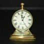 Vintage brass clock desk top antique table top collectible watch decorative gift