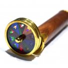 Antique Brass & Wooden Double Wheel Kaleidoscope Vintage Nautical Collectible