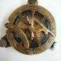 ANTIQUE NAUTICAL VINTAGE BRASS 4" SUNDIAL COMPASS MARINE REPLICA GIFT ITEM.