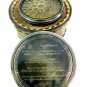 3" Nautical Antique Maritime Brass Gilbert Sundial Compass with Wooden Box