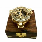 Brass Sundial Compass 4 Inch Nautical Maritime Antique Vintage Style Sundial