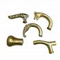 Solid Brass Designer Head Handles For Wooden Walking Stick Cane Gift Set Of 5