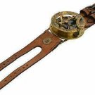 Nautical Vintage steampunk watch style Sundial compass/wrist sundial compass