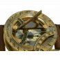 Antique Steampunk Wrist Brass Compass & Sundial Hand Watch Nautical Compass