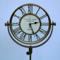 Nautical Antique Brass Vintage Clock Table Tripod Stand Home & Office Decor Gift
