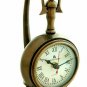 Antique Maritime Table Top Nautical Clock With Brass Stand Hanging Decorative