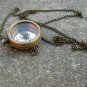 NAUTICAL Brass Direction Compass LOCKET COMPASS WITH LONG CHAIN.GIFTS