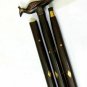 VINTAGE BRASS HANDLE PEACOCK DESIGN WOODEN CANE WALKING STICK ANTIQUE STYLE GIFT