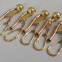 Solid Brass Ship bosun whistle key chain key ring Christmas gift lot of 5 Pcs