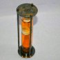 Brass antique sand timer 8" nautical 1 minutes orange water hour glass gift