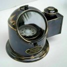 Antique vintage brass binnacle gimbal compass and oil lamp nautical ship gift