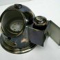 Antique vintage brass binnacle gimbal compass and oil lamp nautical ship gift