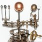 Brass Solar System Orrery Sun, Earth And Moon Fully Handmade with wooden base