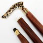 Antique Style Victorian Brass Handle Style Wooden Walking Stick Designer Cane