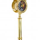 Antique Vintage 42" Ship's Engine Room Telegraph in Brass Finish w/ Wooden Base