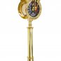 Antique Vintage 42" Ship's Engine Room Telegraph in Brass Finish w/ Wooden Base