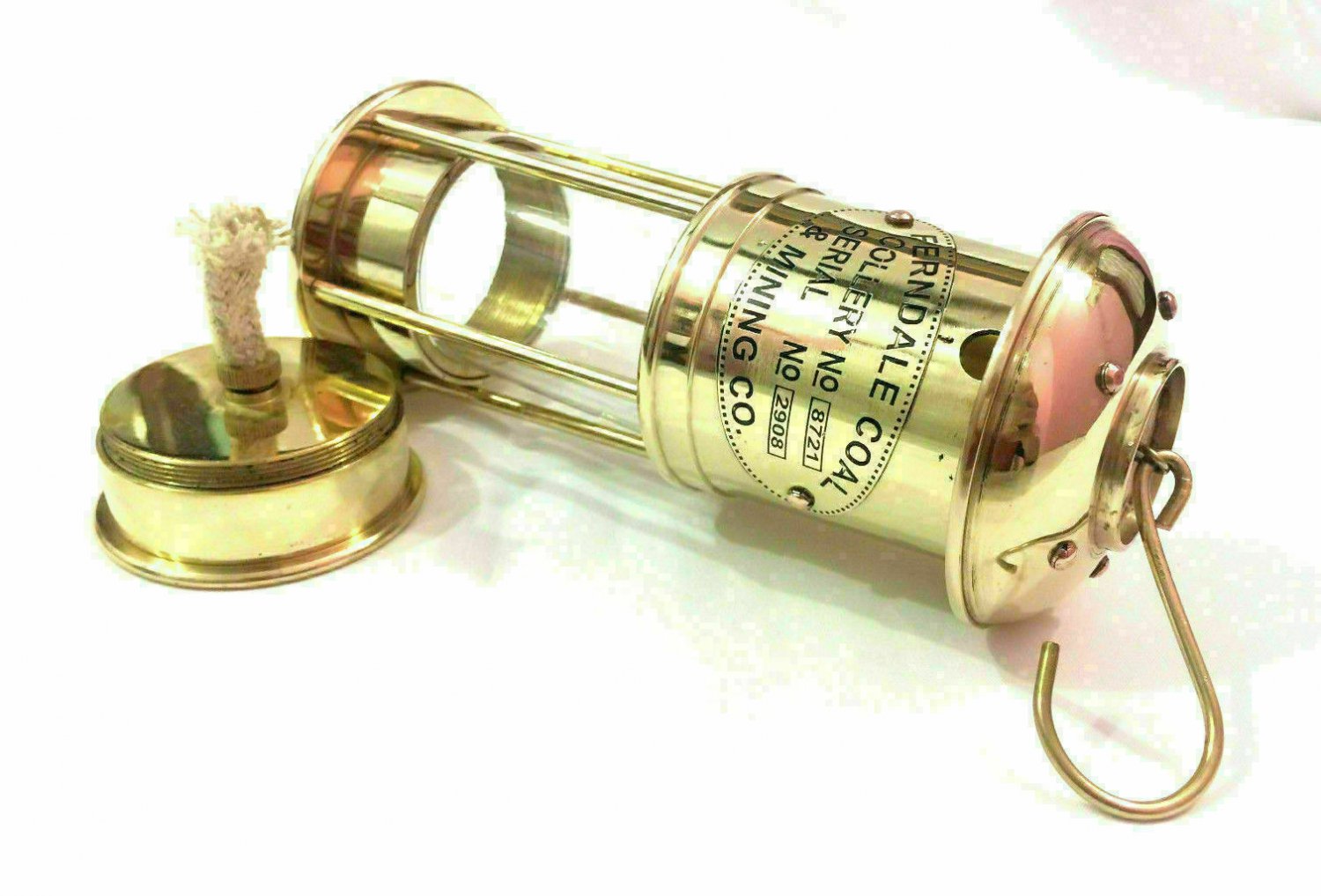 Nautical Antique Brass Lamp 7 inch Minor Lantern Lamp Kerosene Lamp Lantern