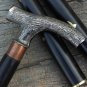 Antique Brass Victorian Ball Head Handle Vintage Style Wooden Walking Stick