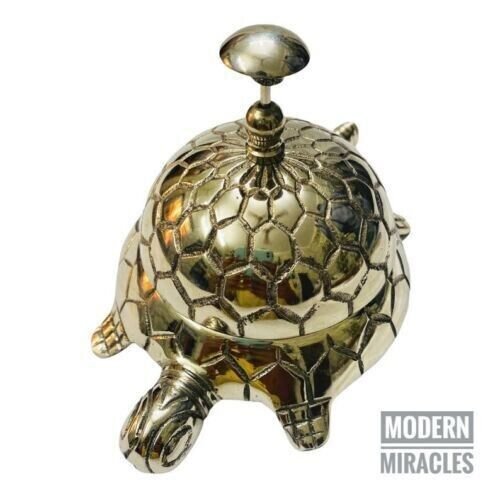 Tortoise Bell Desk Counter Call Bell Celtic Ornate Design Hotel Turtle Desk Bell