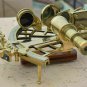Vintage Brass Nautical Sextant Solid Brass Navigation Functional Marine Working.