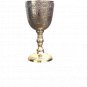Brass Glass/Cup Handmade Embossed Chalice Glass Vintage Wine Goblet Glass