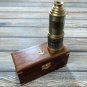 20 Inch Telescope with wooden box spyglass antique brass vintage Victorian
