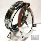 12" Canal Boat Porthole Window Silver Nickel Door Window Glass Porthole Decor