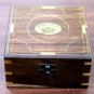 ANTIQUE WORKING VINTAGE NAUTICAL GERMAN MARINE BRASS SEXTANT WITH WOODEN BOX