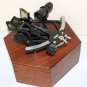 Tamaya Nautical 8 Inch Sextant Ship Marine Navy With Wooden Box