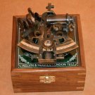 Marine Sextant German Working Nautical Collectible Antique with wooden box