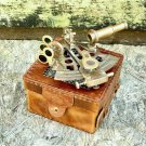 4" Solid Brass Sextant Nautical Marine Instrument Astrolabe Ships Maritime Style