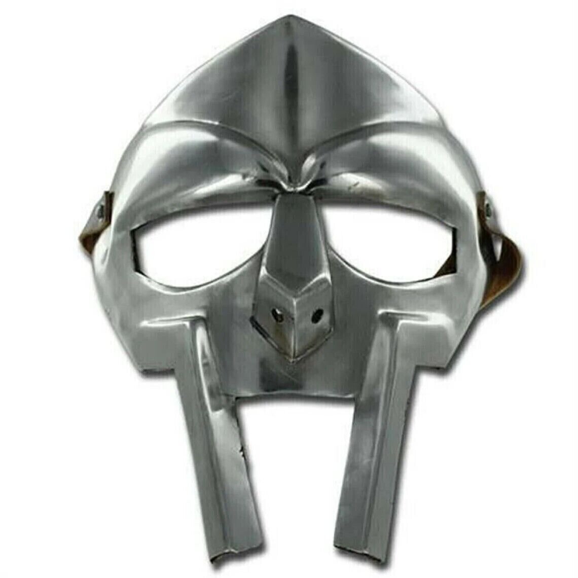 MF Doom Gladiator Mask Madvillain 18g Mild Metal  Face Armor Replica Medieval