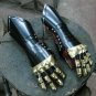18GA Steel Medieval Late Gothic Knight Finger Gauntlets Armor Gloves Halloween