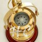 Vintage Gimbled Brass Compass~Nautical Gimble Compass on Wooden Base
