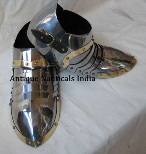Medieval Steel Sabatons LARP Armor Armor Shoes halloween larp reenactment