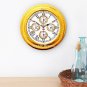 17" Brass World Time Clock Maritime Ship Wall Clock Nautical Home & Office Decor