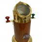 Antique Brass Nautical Gimbal Compass Vintage Boat Ship Compass with Wood Marine