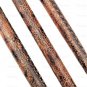 Brass Skull Handle Walking Stick With Deginer Leather Raped